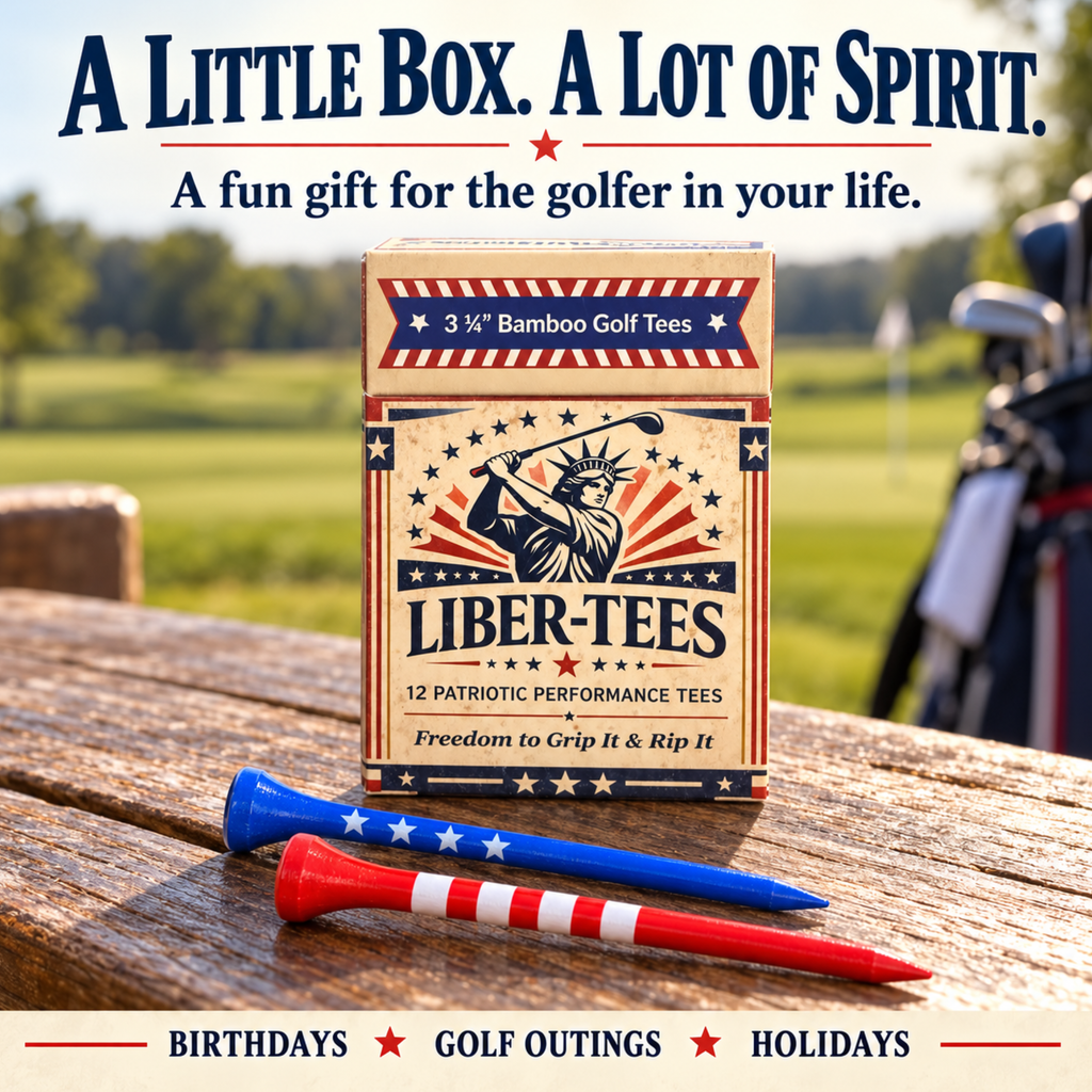 Liber-tees funny golf tees in parody packaging, photo 6