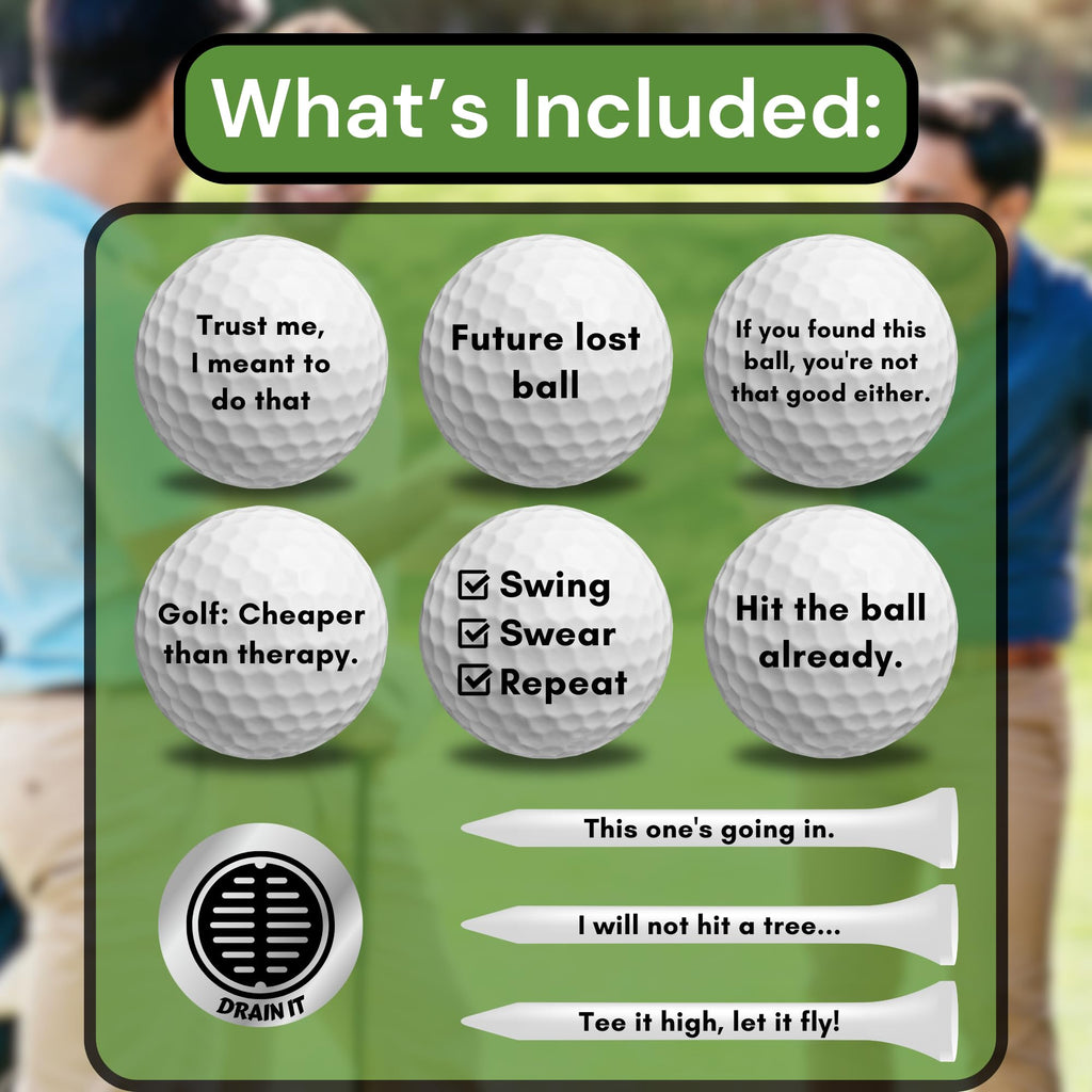 Funny Golf Ball Gift Set