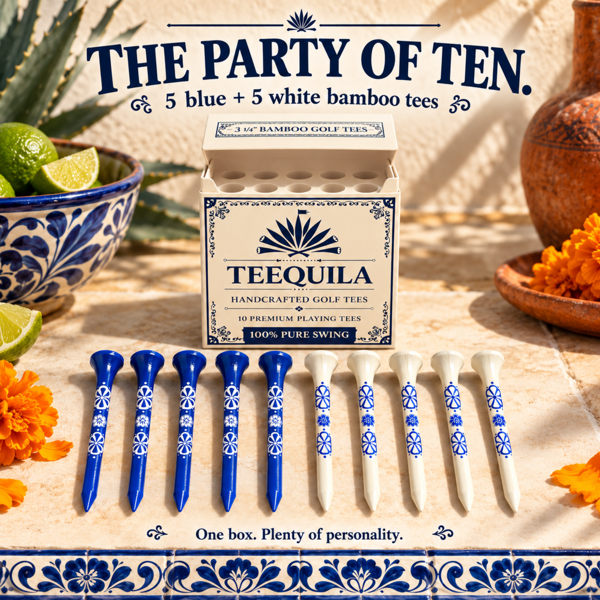 Teequila funny golf tees in parody packaging, photo 4