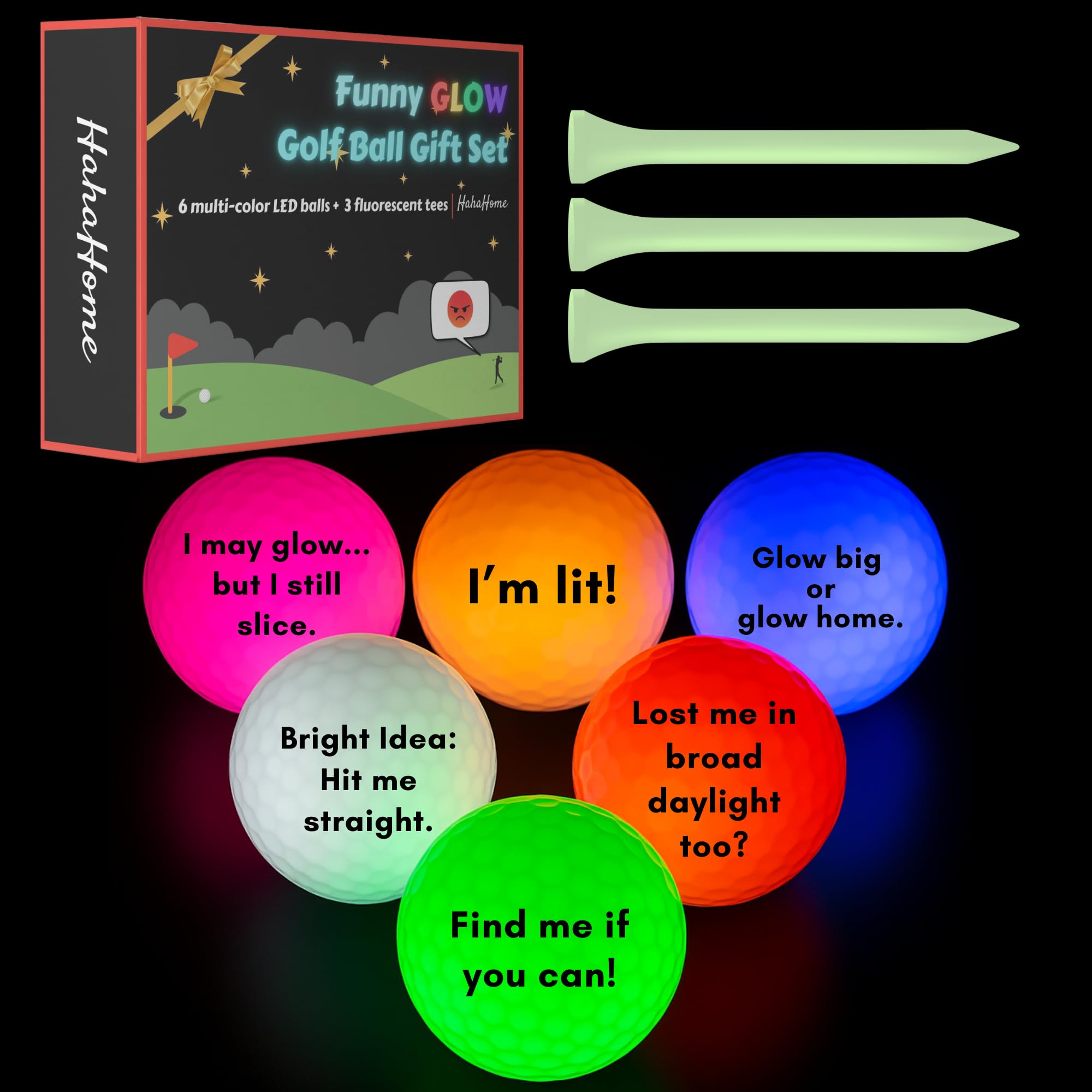 Funny Golf Ball Gift Set
