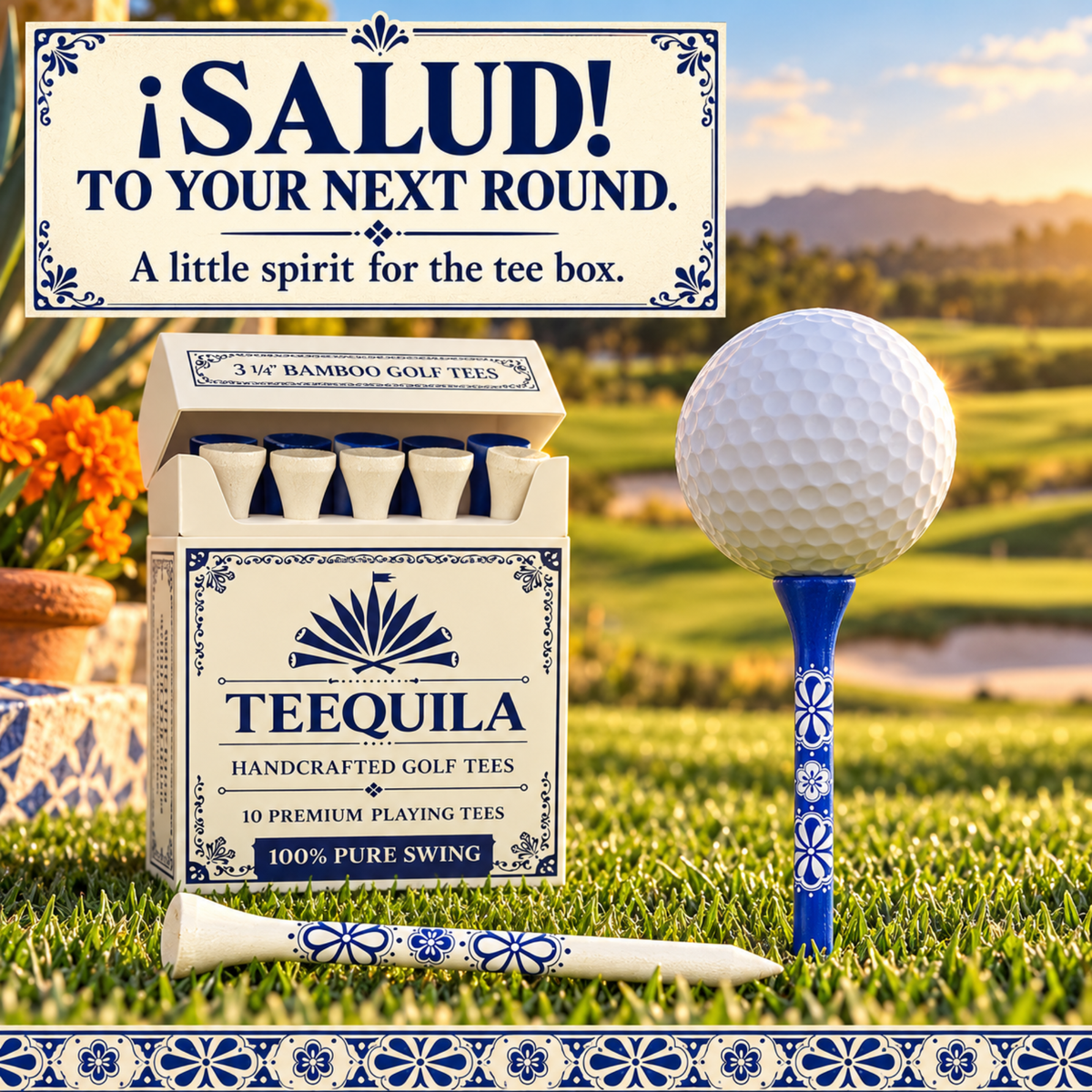 Teequila funny golf tees in parody packaging, photo 5