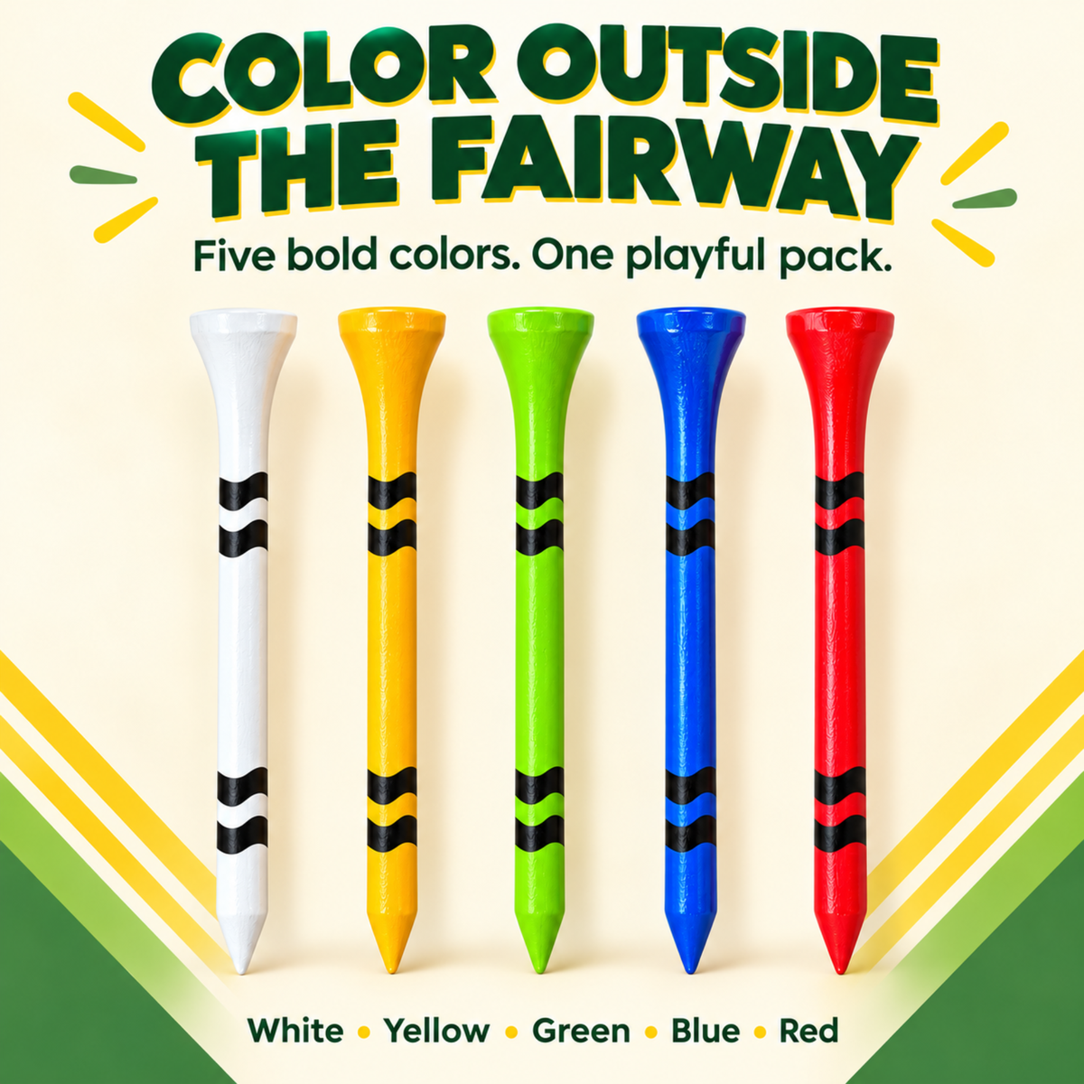 Slice-ola funny golf tees in parody packaging, photo 2