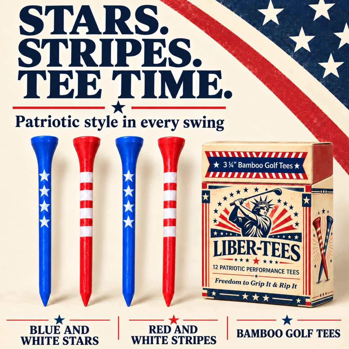 Liber-tees funny golf tees in parody packaging, photo 2