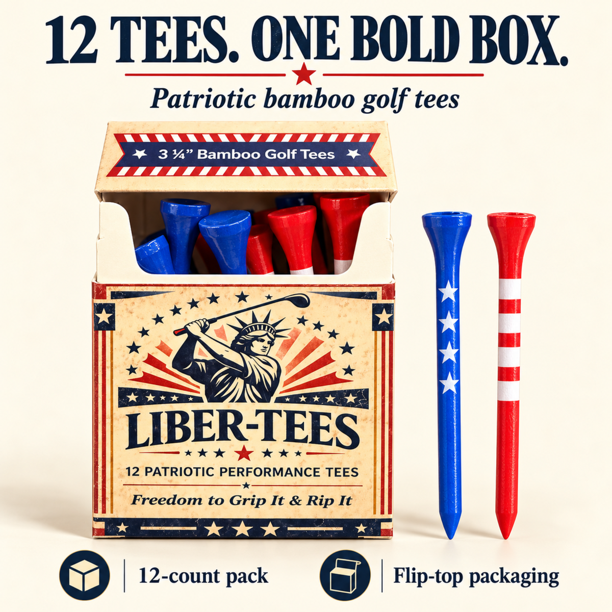 Liber-tees funny golf tees in parody packaging, photo 4