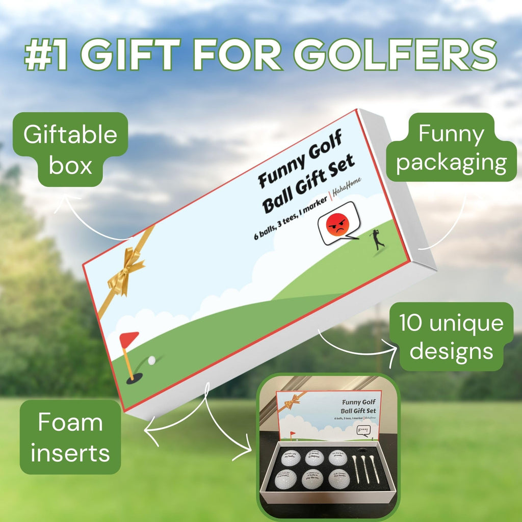 Funny Golf Ball Gift Set